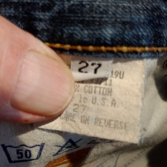 7 For All Mankind Jeans Women's 27 Boot Cut Low Rise Dark Wash USA 30 X 29.5 - Picture 3 of 9